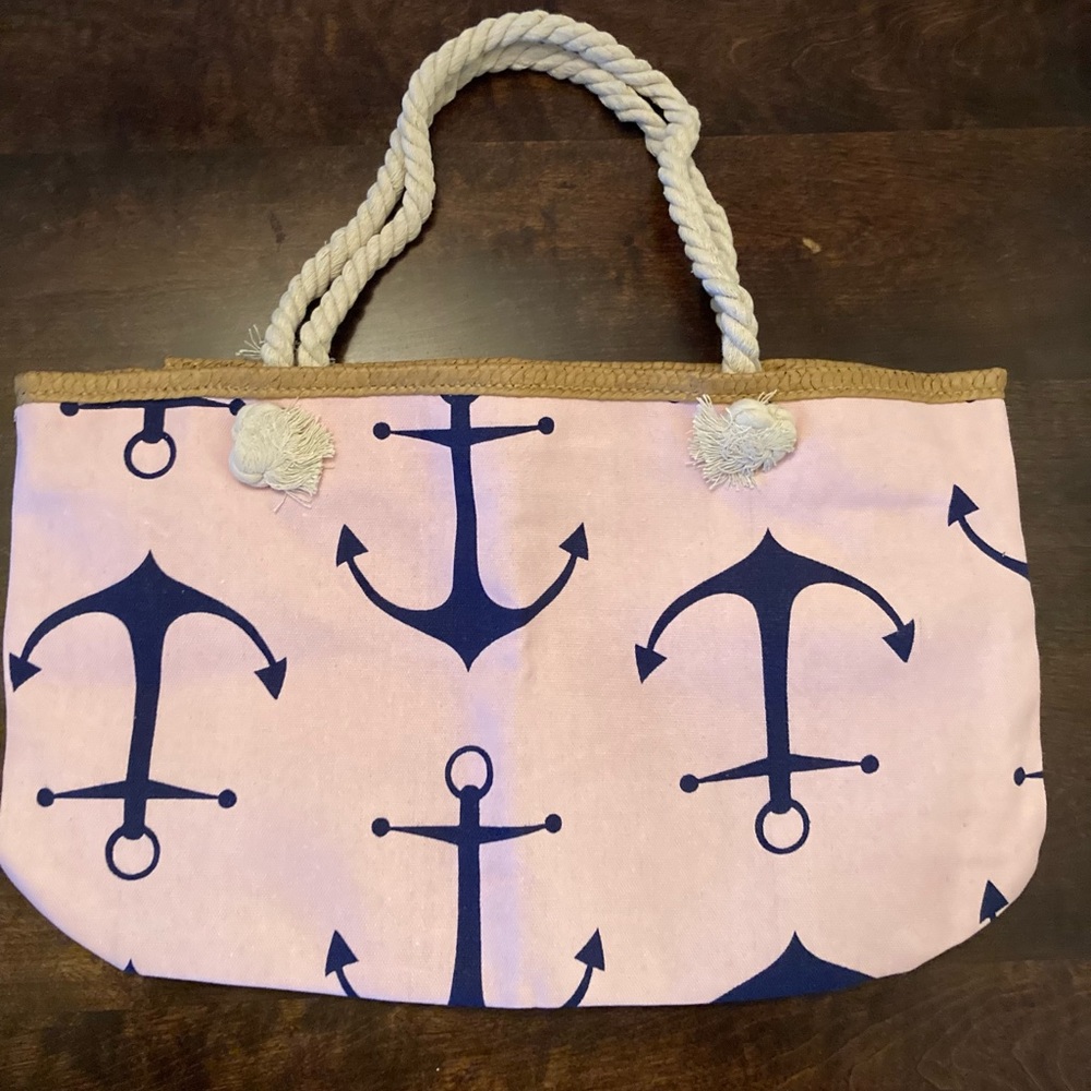 NWT canvas anchor print shoulder bag